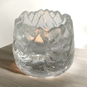 Christmas Tree VOTIVE candle holder. 2.5” H x 3”W. Heavy